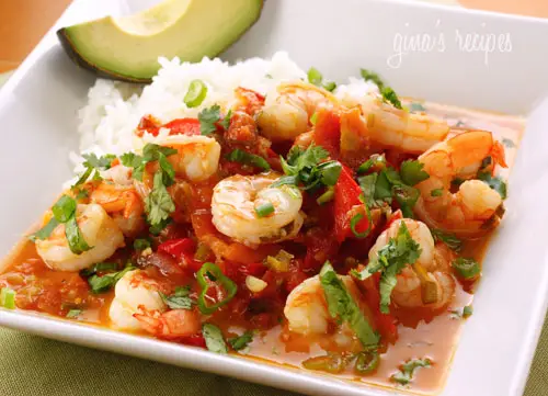 Shrimp With Cilantro And Tomato